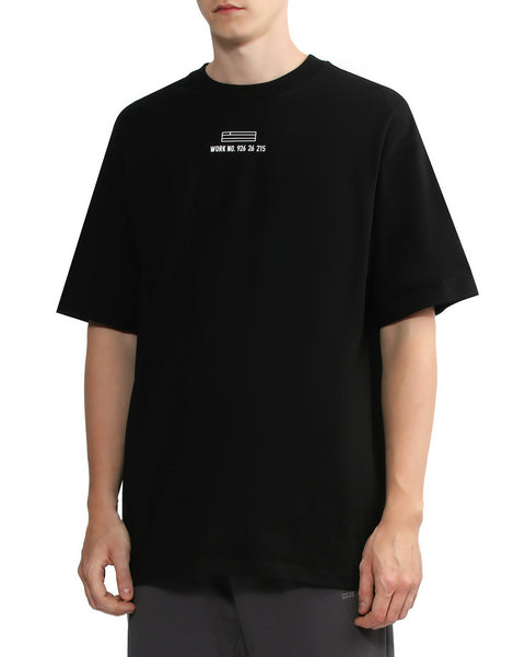 Digital Printed T-Shirt In Black