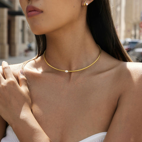 The Horizontal Marquise Choker