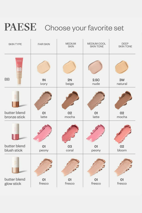 Paese Butter Blend Blush Stick - 01 Peony