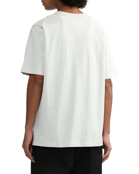 Patched White T-shirt in Cotton Jersey