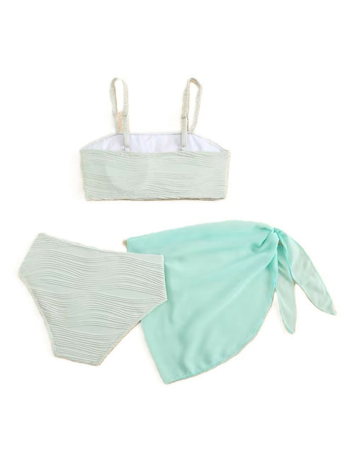Girls’ Shell Trim 3-Piece Bikini Set