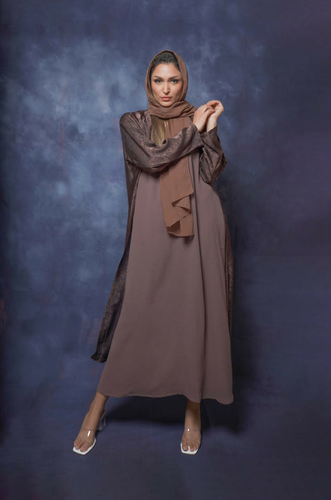 Modren Brown Abaya color