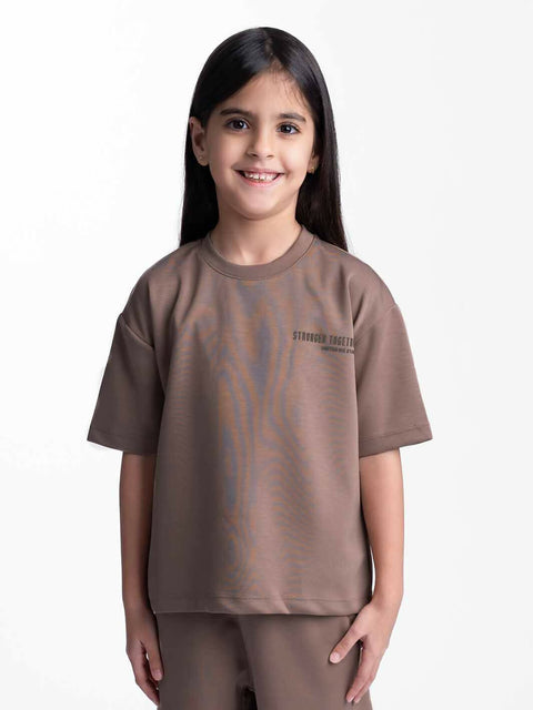 Rayon Kids Oversized T-shirts Mushroom