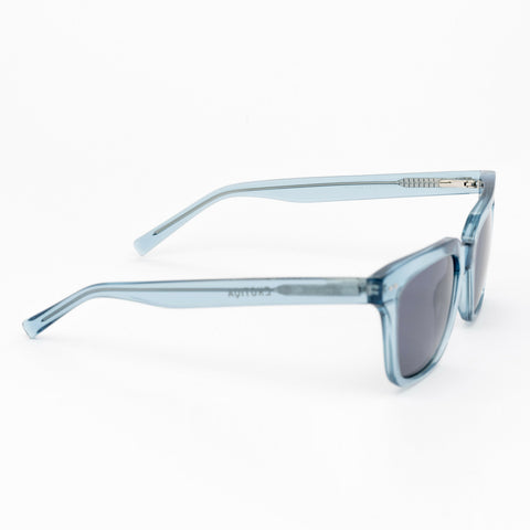 Zenith Sunglasses | Blue Frames & Grey Lenses