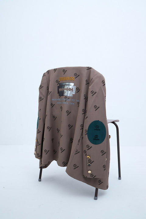 CRISANTA Blazer with Logo Details