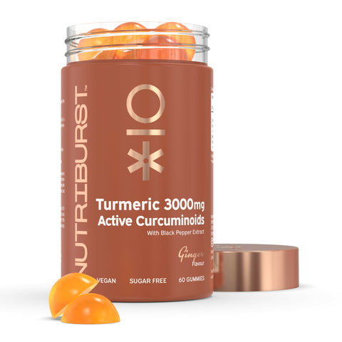 Nutri Burst Turmeric 3000mg - Ginger Flavor (60 Gummies) - Food Supplement