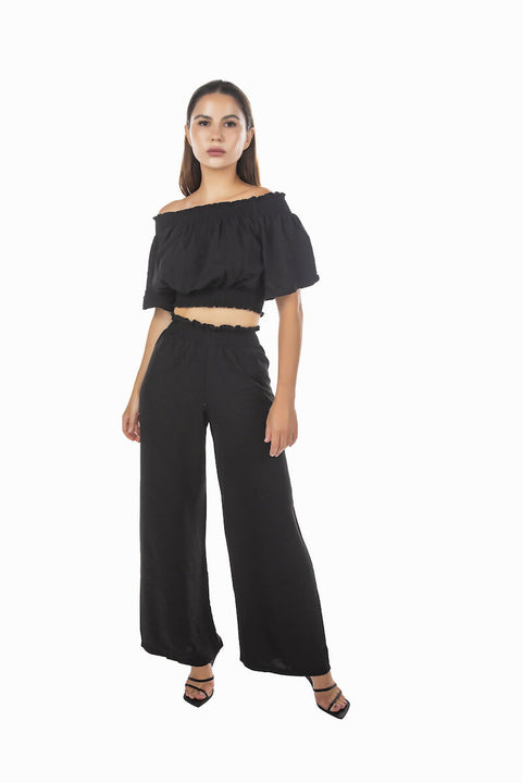 MY PEANUT Helen Aerobin Co-ord in Black