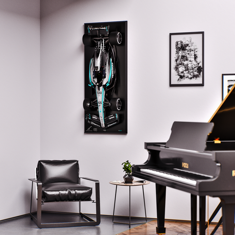 1:4 Scale Formula 1 Mercedes W16 Wall Sculpture