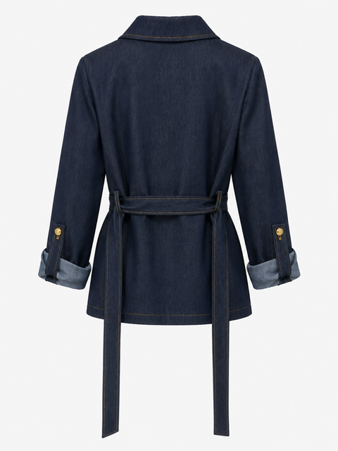 Woman's Denim Jacket-Nvy