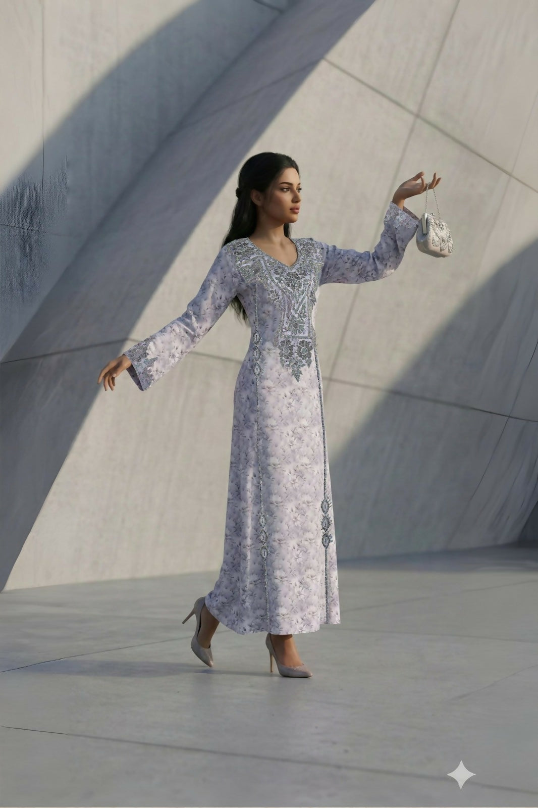 Elegant Makhwar, silky blend fabrics. With comfortable design ensures all-day comfort. Exquisite High-quality