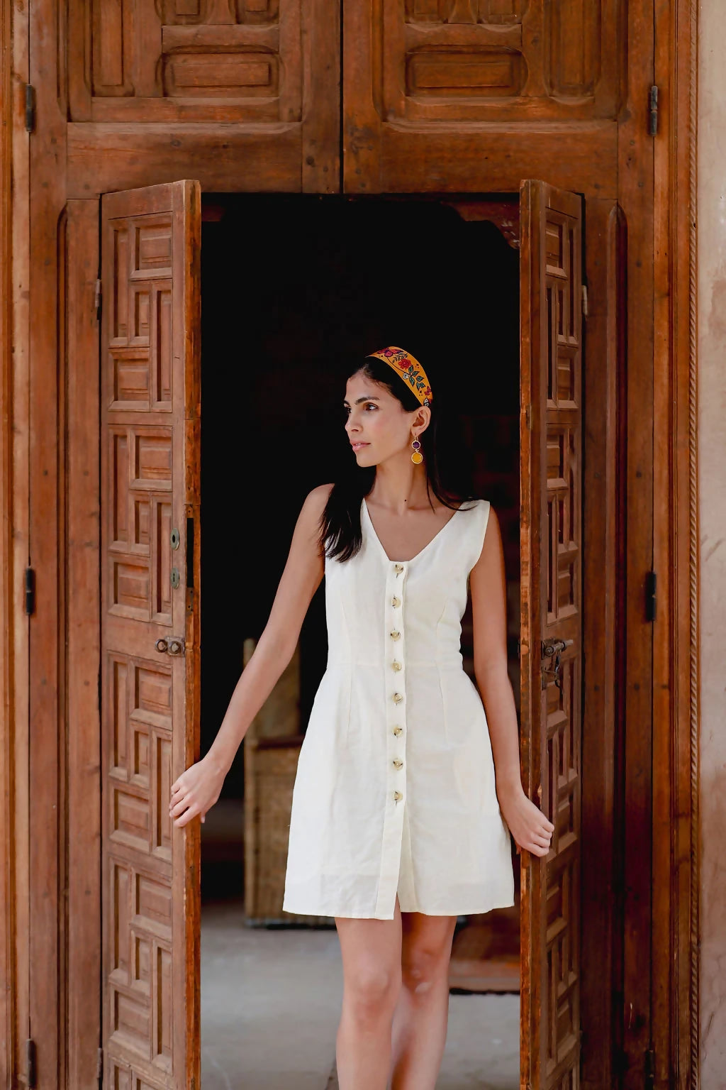 Kor Pinafore Cream