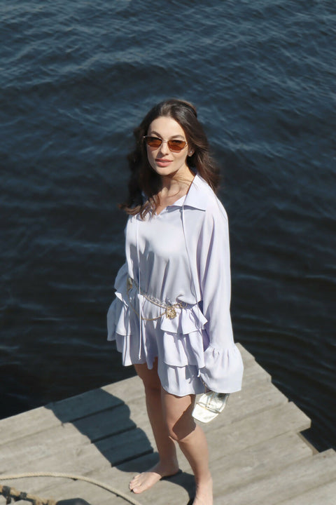 Viscose Dress in Lavender