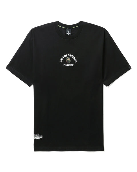 Dept Of Defense Black T-shirt in Cotton Jersey