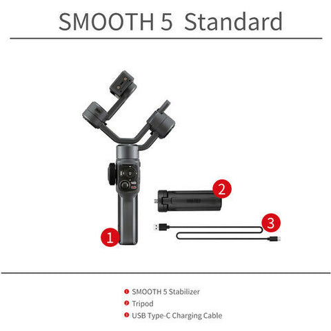 ZHIYUN SMOOTH 5 3-AXIS GMBAL للهواتف الذكية 