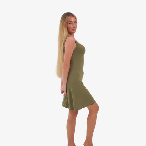 Carmen - mini dress latte