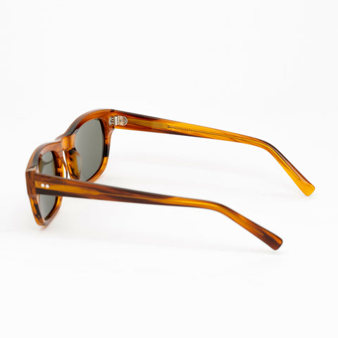 Mojo Sunglasses | Brown Frame & Green Lenses