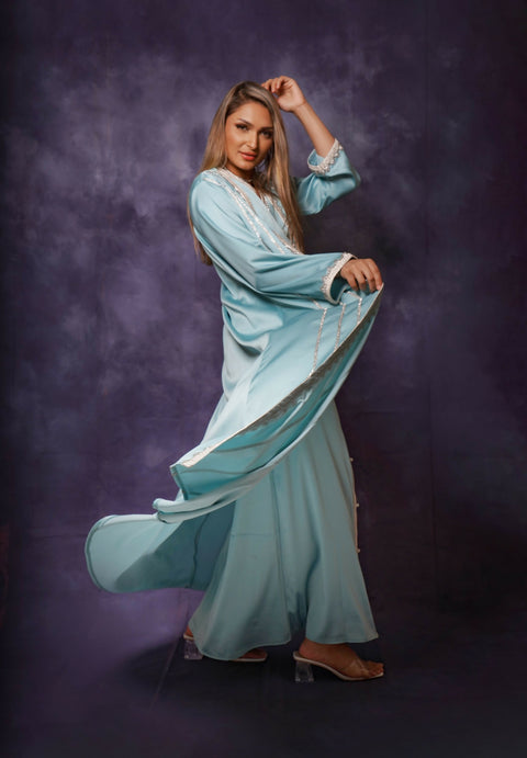 KAFTAN 2 PC TURQUOISE 1 (1)