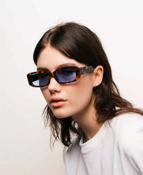 Roxie Tortoise Blue Sunglasses