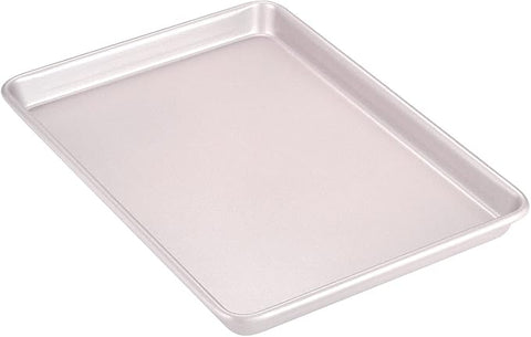 CHEFMADE 13-Inch Rimmed Baking Pan, Non-Stick Carbon Steel Cookie Sheet Pan (Champagne Gold)