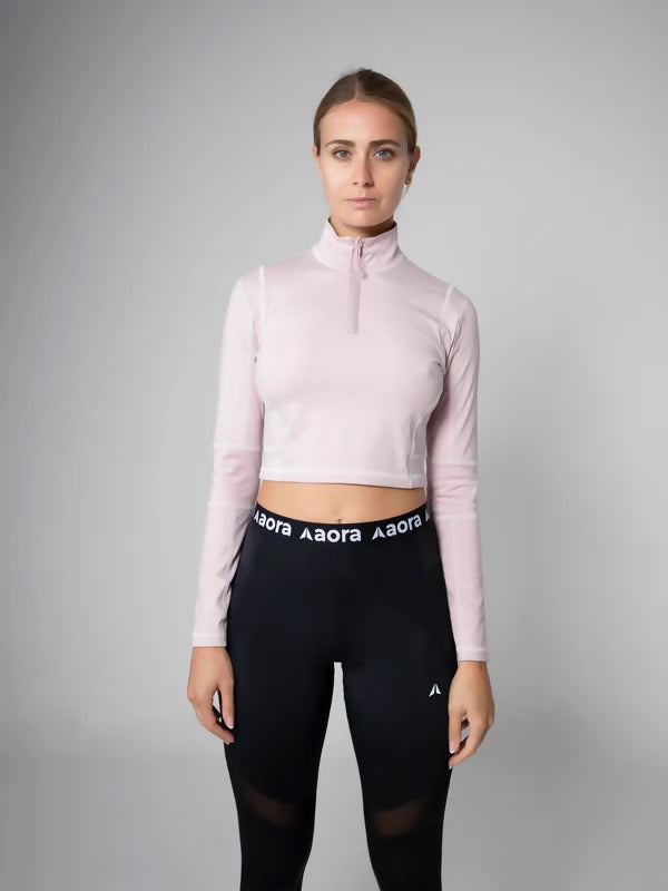 KANZEI ZIP LONGSLEEVE LIGHT PINK