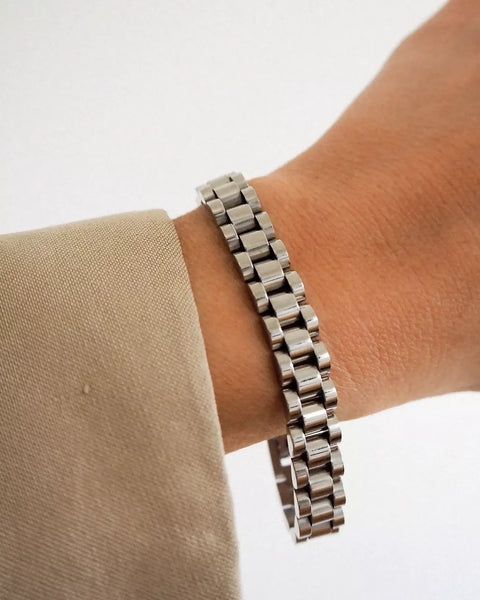 Timepiece Bracelet- Silver