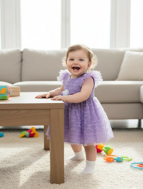 MAISON BEBE Leyla Fency Bow Dress