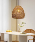 Artibrannan+1+-+Light+Seagrass+Dome+Pendant
