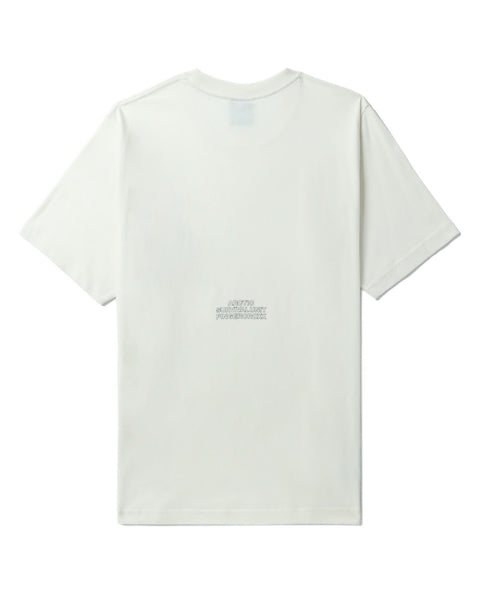 Patched Ivory T-shirt in Cotton Jersey