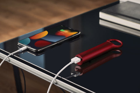 LEXON NOMADAY POWER BANK - DARK RED