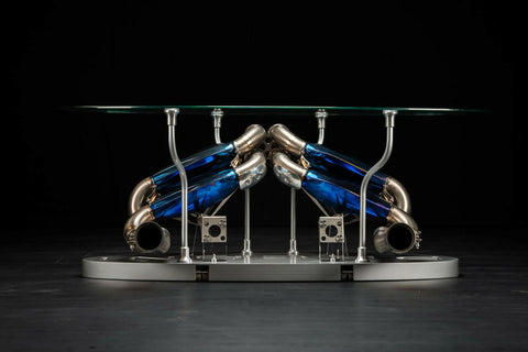 Pagani Huayra Titanium Exhaust Coffee Table – Functional Automotive Art