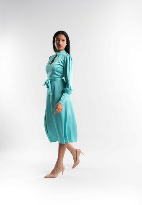 Tiffany Blue Silk Dress
