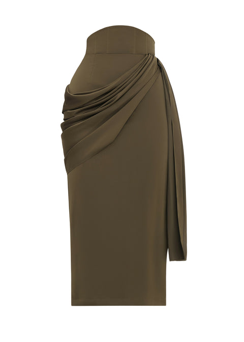 Ido Drape Midi Skirt