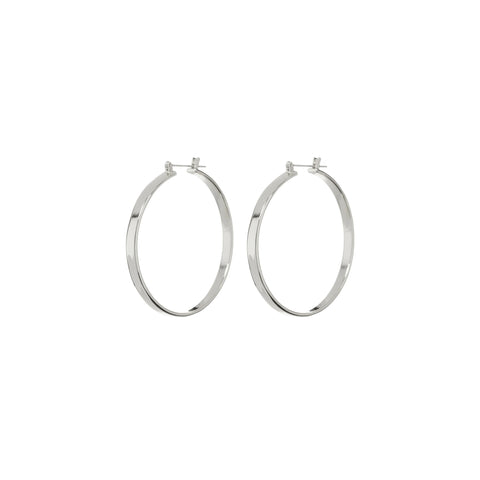 XL Celine Hoops- Silver