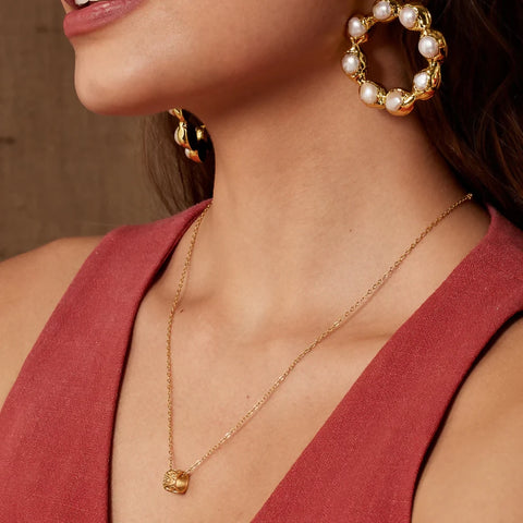Vintage Ring Gold Necklace
