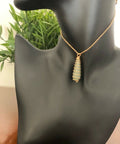 GREEN JADE SPIRAL PENDANT