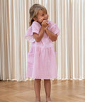 F1402 - CIAO STRIPE DRESS - CLOUD DANCER PINK STRIPE - Extra 3