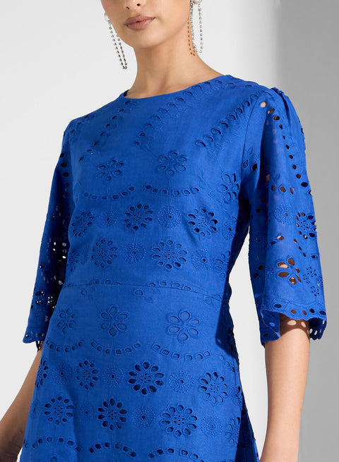 WOVEN WOMEN SCHIFFLI DRESS