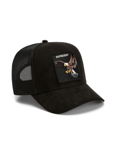 Goorin Bros Suede Represent Eagle Trucker Cap