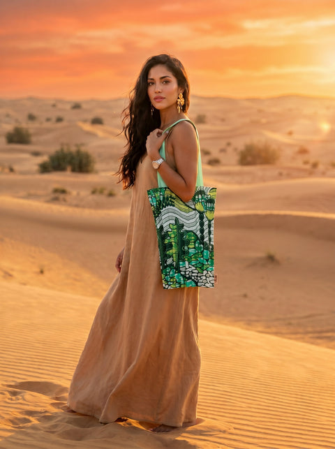 Tausi Emerald Tote