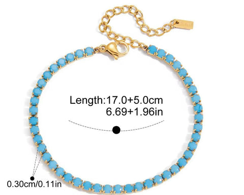 Amoura Double Heart Bracelet Set