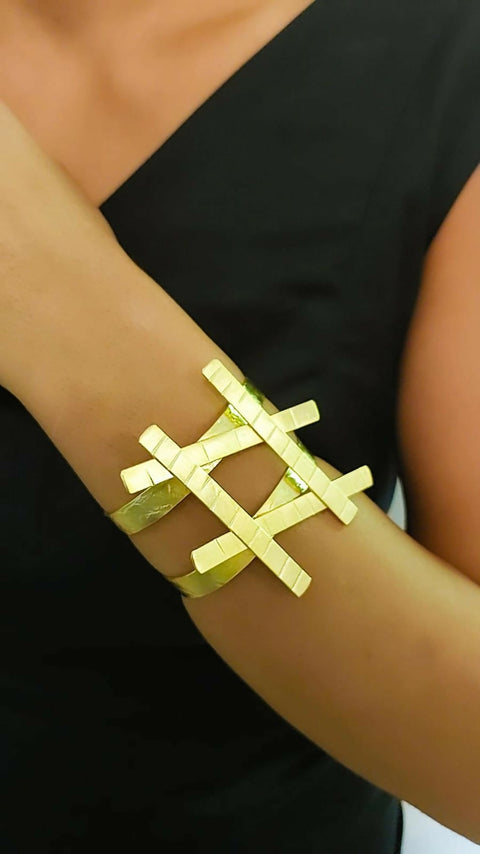 Geometric Cuff Bracelet