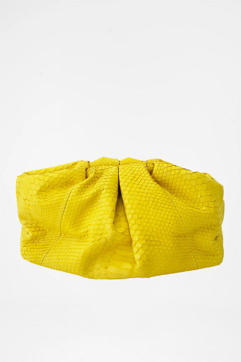 CECILEHOB Pouch Python Yellow