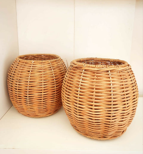 Rattan plant holder