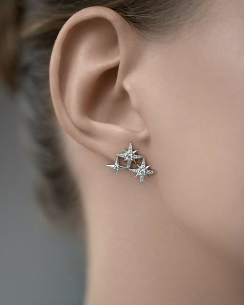 Jacket-earrings the Polar star