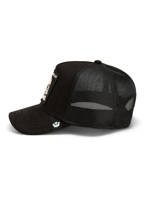 Goorin Bros Suede Cancelled Skull Trucker Cap