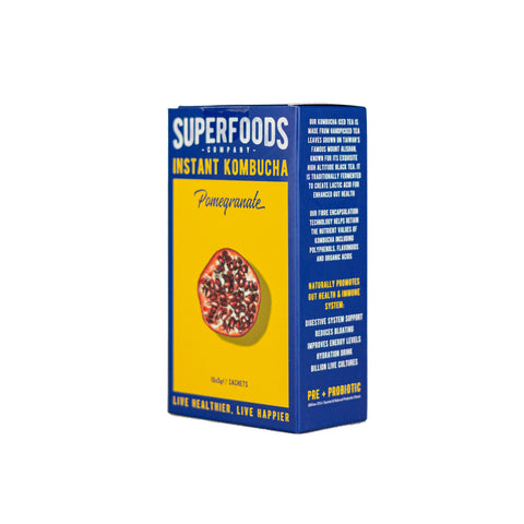 Superfoods Instant kombucha Box - Pomegranate Flavour Sachets 10 x 5g