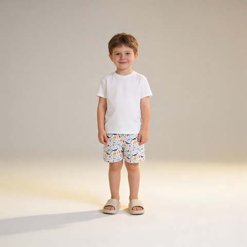 Boys Roaring Dino Swim Shorts