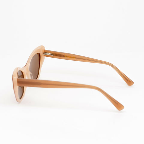 Marylin Sunglasses | Cream Frames & Brown Lenses