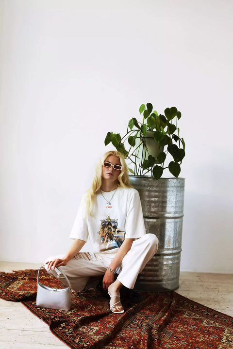 “Love Wins” Ecru T-Shirt Felix Nguyen X Ulyana Batashova