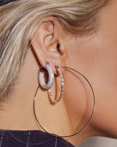 Pave Baby Amalfi Hoops